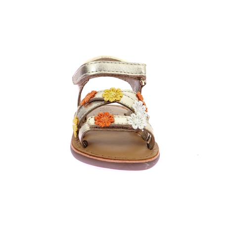 Sandales bébé mo cloflore Blanc+Or clair 10 - vertbaudet enfant 