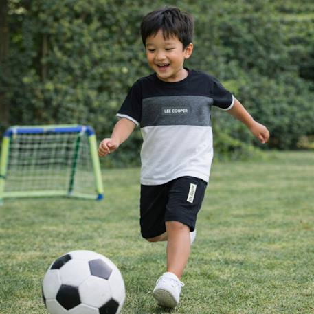 Ensemble garçon composé d un t shirt manches courtes et d un short Beige+Kaki+Marine+Noir 20 - vertbaudet enfant 