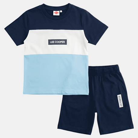 Ensemble garçon composé d un t shirt manches courtes et d un short Beige+Kaki+Marine+Noir 16 - vertbaudet enfant 