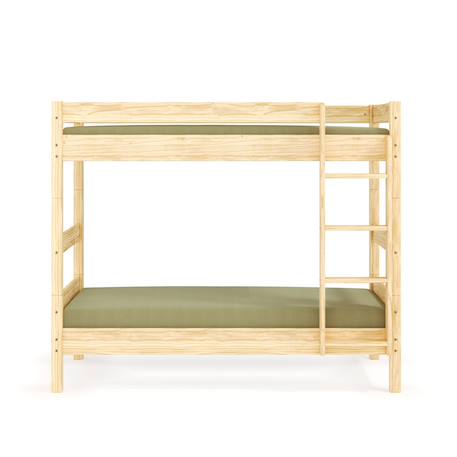 Lit superposé séparable bois massif aaron Blanc+Bois naturel 8 - vertbaudet enfant 