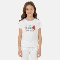 T shirt fille manches courtes  - vertbaudet enfant