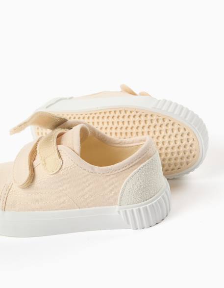 Baskets en toile à semelle antidérapante Beige 4 - vertbaudet enfant 