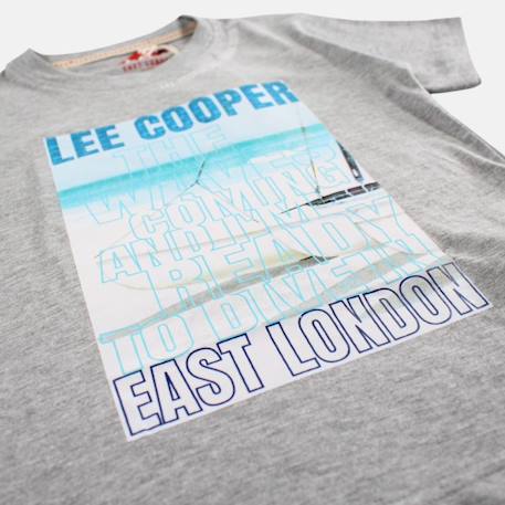 T shirt garçon manches courtes imprimé Beige+Bleu+Gris+Marine+Noir 13 - vertbaudet enfant 