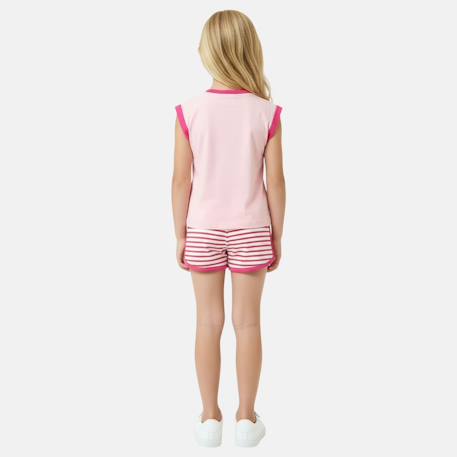 Ensemble fille composé d un débardeur et d un short Blanc+Rose 8 - vertbaudet enfant 