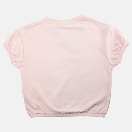 T shirt fille manches courtes Beige+Fushia+Gris+Rose 16 - vertbaudet enfant 