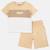 Ensemble garçon composé d un t shirt manches courtes et d un short Beige+Kaki+Marine+Noir 4 - vertbaudet enfant 