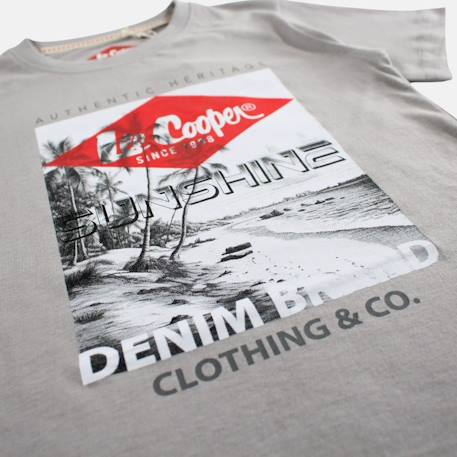 T shirt garçon manches courtes imprimé Bleu+Gris+Kaki+Kaki foncé+Rouge 9 - vertbaudet enfant 