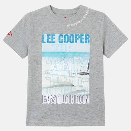 T shirt garçon manches courtes imprimé Beige+Bleu+Gris+Marine+Noir 11 - vertbaudet enfant 