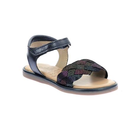 Sandales enfant mo pabla Marine+Or clair 1 - vertbaudet enfant 