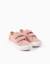 Baskets en toile à semelle antidérapante Rose clair 2 - vertbaudet enfant 