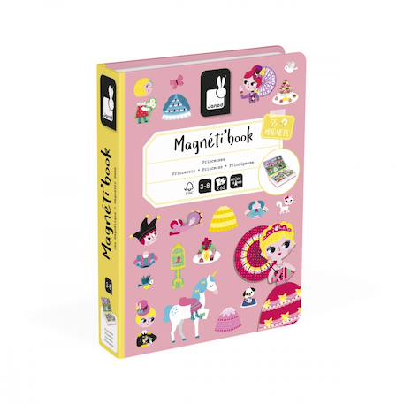 Magnéti'book princesses, 55 magnets Violet 1 - vertbaudet enfant 