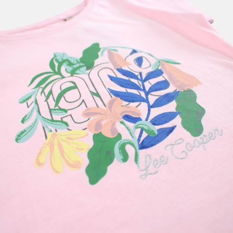 T shirt fille manches courtes Blanc+Marine+Orange+Rose 17 - vertbaudet enfant 