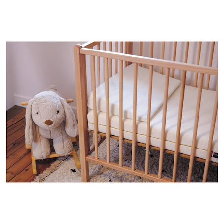Plan incliné 10° coton bio pour lit 60x120cm Blanc 4 - vertbaudet enfant 