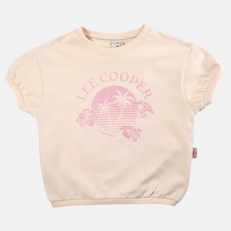 T shirt fille manches courtes Beige+Fushia+Gris+Rose 2 - vertbaudet enfant 