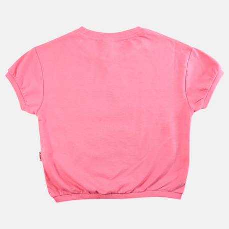 T shirt fille manches courtes Beige+Fushia+Gris+Rose 8 - vertbaudet enfant 