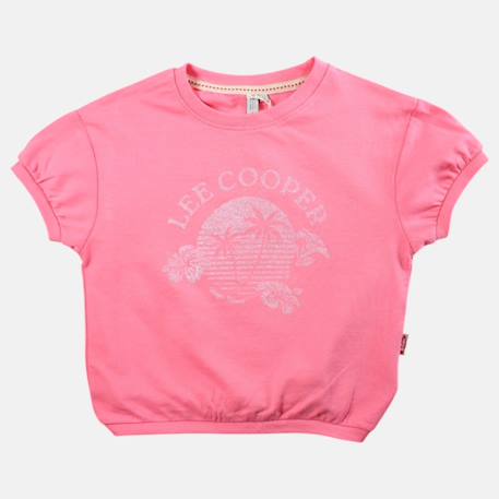 T shirt fille manches courtes Beige+Fushia+Gris+Rose 7 - vertbaudet enfant 