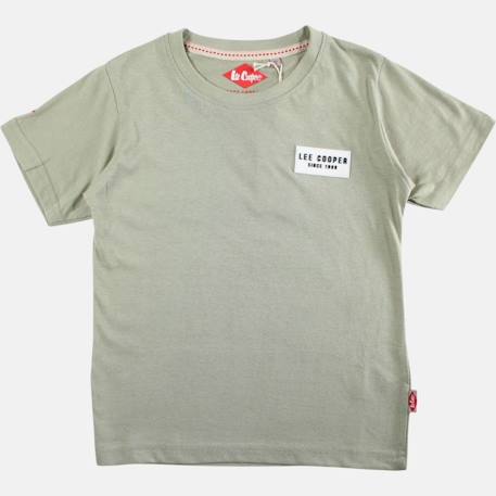 T shirt garçon manches courtes Beige+Gris+Marine+Noir+Vert 24 - vertbaudet enfant 