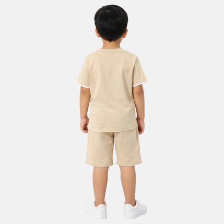 Ensemble garçon composé d un t shirt manches courtes et d un short Beige+Kaki+Marine+Noir 3 - vertbaudet enfant 