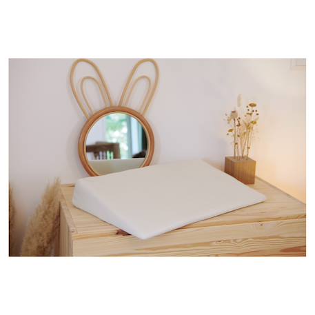 Plan incliné 10° coton bio pour lit 60x120cm Blanc 2 - vertbaudet enfant 
