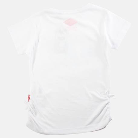 T shirt fille manches courtes Blanc+Marine+Orange+Rose 3 - vertbaudet enfant 