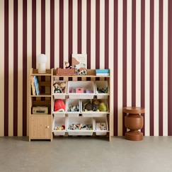 Chambre et rangement-Meuble de rangement enfant 9 bacs de rangement, 4 étagères, 1 porte