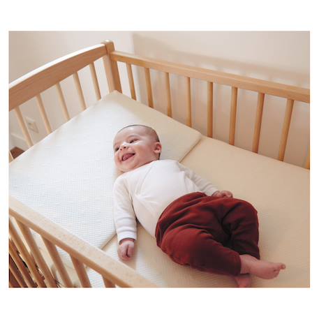 Plan incliné 10° coton bio pour lit 60x120cm Blanc 5 - vertbaudet enfant 