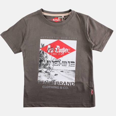 T shirt garçon manches courtes imprimé Bleu+Gris+Kaki+Kaki foncé+Rouge 15 - vertbaudet enfant 