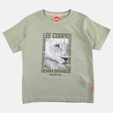 T shirt garçon manches courtes imprimé Jaune+Kaki+Marine+Noir+Orange 7 - vertbaudet enfant 