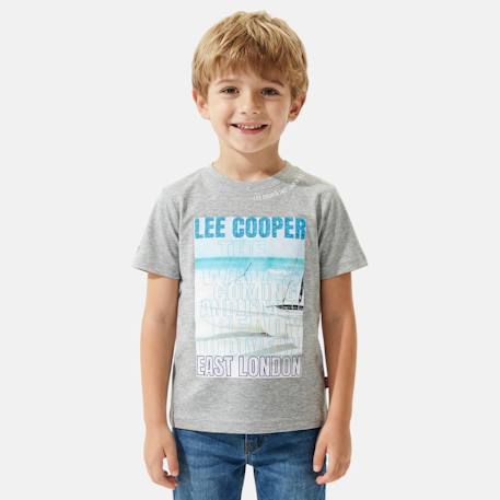 T shirt garçon manches courtes imprimé Beige+Bleu+Gris+Marine+Noir 10 - vertbaudet enfant 
