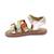 Sandales bébé mo cloflore Blanc+Or clair 9 - vertbaudet enfant 