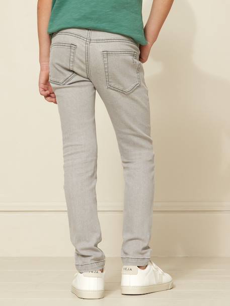 Jean coupe slim garçon Bleu moyen uni+Gris clair uni 7 - vertbaudet enfant 