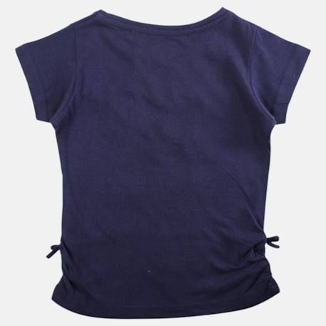 T shirt fille manches courtes Blanc+Marine+Orange+Rose 7 - vertbaudet enfant 