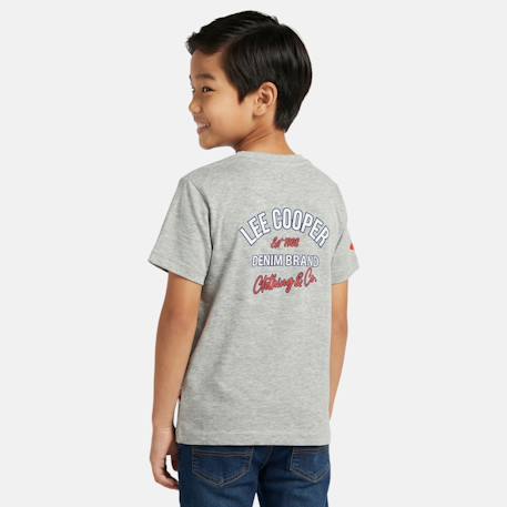 T shirt garçon manches courtes Beige+Gris+Marine+Noir+Vert 8 - vertbaudet enfant 