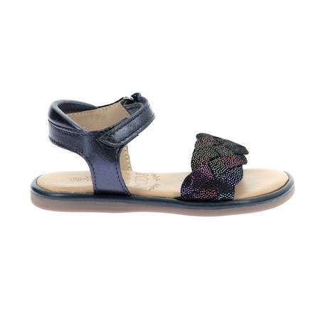 Sandales enfant mo pabla Marine+Or clair 2 - vertbaudet enfant 
