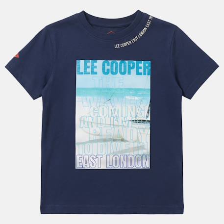 T shirt garçon manches courtes imprimé Beige+Bleu+Gris+Marine+Noir 15 - vertbaudet enfant 