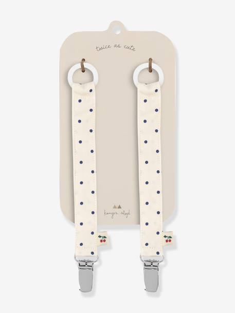Lot 2 attaches tétines beige+rose 2 - vertbaudet enfant 