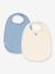 Lot 2 bavoirs bleu+rose 1 - vertbaudet enfant 
