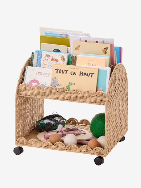 Petit rangement livre corde feston beige 1 - vertbaudet enfant 