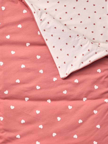 Sac de couchage coton cœur vieux rose 5 - vertbaudet enfant 