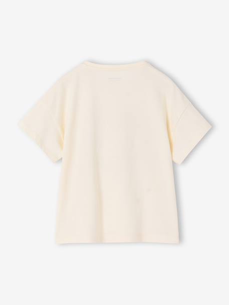 T-shirt manches courtes cœurs écru 2 - vertbaudet enfant 