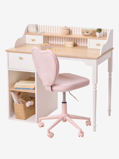Bureau enfant bois avec rangements SOFIA écru 7 - vertbaudet enfant 