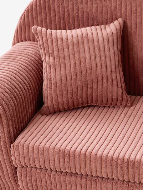 Canapé chauffeuse ours velours rose 5 - vertbaudet enfant 