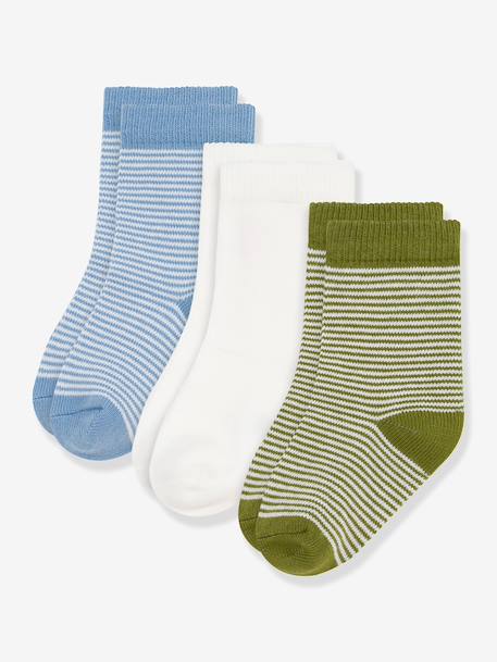 Bébé-Chaussettes, Collants-Lot 3 paires de chaussettes bébé