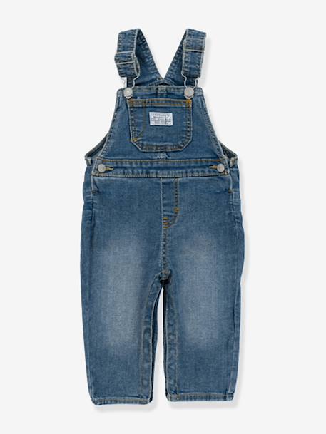 Salopette bébé denim denim bleached 1 - vertbaudet enfant 