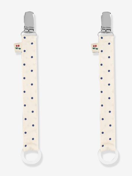 Lot 2 attaches tétines beige+rose 1 - vertbaudet enfant 