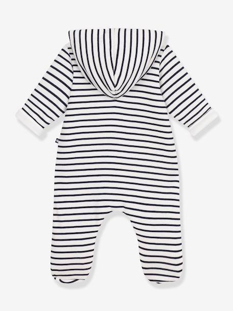 Combinaison bébé longue à capuche marine 3 - vertbaudet enfant 