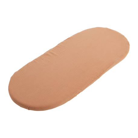 Couffin bébé en fibres naturelles et habillage tissu avec support en pin massif Beige/marron+Blanc/orange+Bleu+Rose+Rose imprimé+Vert tilleul 11 - vertbaudet enfant 