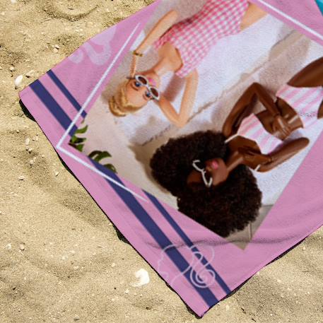 Serviette de plage barbie détente piscine et plage polyester Rose 3 - vertbaudet enfant 