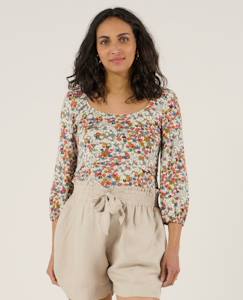 Vêtements de grossesse-Top de maternité et d'allaitement liberty