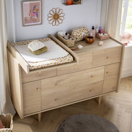 Chambre bébé évolutive, lit 140x70 évolutif et commode à langer - my love Marron 6 - vertbaudet enfant 